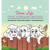 Krāsojamā grāmata ar spirāli College Farm Life, 21X22Cm, 23Lpp 543445