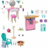 Mattel Barbie Furniture  Decoration Vanity Gatherings Hjv35/Hjv32 597085