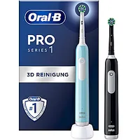 Oral-B  Electric Toothbrush, Duo pack Pro Series 1 Rechargeable For adults Number of brush heads included 2 teeth brushing modes 3 Blue/Black 783027