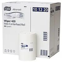 Papīra dvielis Tork 101221 Wiper Plus Mini Centerfeed M1, 2 slāņi, balts, 75 m, 214 lapas, 1 rullis 541627