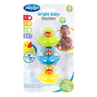 Playgro pilnībā noslēgts vannas rotaļlietas Bright Baby Duckies, 0188411 425950