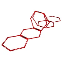 Pure2Improve  Hexagon Agility Grid Red 639992
