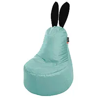 Qubo Mommy Rabbit Black Ears Aqua Velvet Fit пуф кресло-мешок 506640