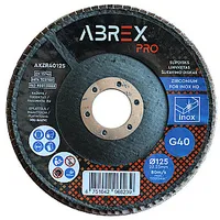 Slīpējamais disks lapiņu 125Mm G40 cirkonijs Abrex 755167