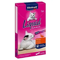 Vitakraft Cat Liquid Snack - šķidrs kārums kaķiem pīle, beta-glikāns 6 gab. 704978