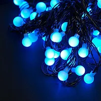 Ziemassvētku vītnes burbuļi, 100 Led garums 11M., zila gaisma 479194