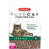 Zolux Purecat uz augu bāzes izgatavoti kaķu pakaiši, bez smaržas, 8L 625063