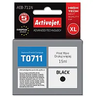 Activejet tinte Aeb-711N Epson printerim, T0711, T0891 nomaiņa Augstākā 15 ml melns 277613