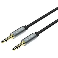 Audio kabelis Unitek Y-C922Abk 1,5 m 3,5 mm Melns, Pelēks 380002