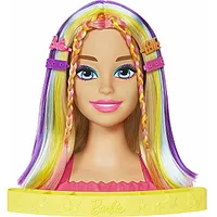 Barbie Doll Mattel stila galva Neona varavīksnes blondīne Hmd78 490697