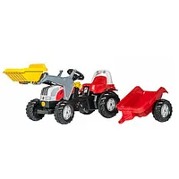 Bērnu traktors ar pedāļiem rollyKid Steyr kausu un  piekabi 2,5-5 gadiem 023936 Vācija 679455