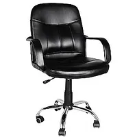Biroja krēsls 60X53Xh90-100Cm Melna Nf-04D 200062