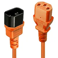 Cable Power Iec Extension 1M/Orange 30474 Lindy 498997