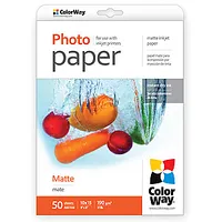 Colorway Matte Photo Paper, 50 sheets, 10X15, 190 g/m² 286423