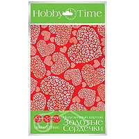 Dekoratīvais kartons Hobby Time, A4, 5Gab/Iep, asorti, sirdis 547268