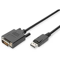 Displayport adaptera kabelis ar snap 1080P 60 Hz Fhd tips Dp/Dvi-D 241 M/M melns 2 m 643907