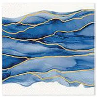 E Salvetes 33X33Cm Watercolor Waves, Paw Decor Collection 699770