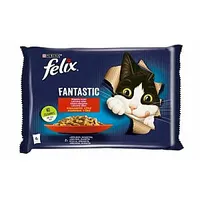 Felix Fantastic trusis, jērs - mitrā barība kaķiem 340G 4X85G 313134