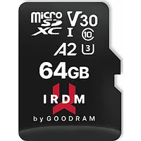 Goodram micro Sdxc Irdm 64Gb V30 A2 Uhs I U3  адаптер 260530