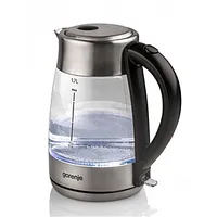 Gorenje Kettle K17Ge Electric, 2150 W, 1.7 L, Glass, 360 rotational base, Transparent/Stainless steel 151521