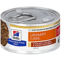 Hills Feline c/d Urinary Care sautējums ar vistu - mitrā barība kaķiem 82 g 392510