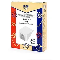 KM B02 Bosch maisiņi, G tipa papīra maisiņi 5 gab.  Filtrs 69670