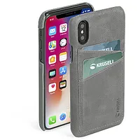 Krusell Sunne 2 Card Cover Apple iPhone Xs Max vintage grey 701018