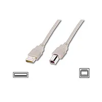 Logilink Usb 2.0 connection cable  A male, B 5 m, Grey 194920
