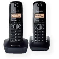 Panasonic Cordless Kx-Tg1612Fxh Black Caller Id Wireless connection Phonebook capacity 50 entries Conference call Built-In display 596058