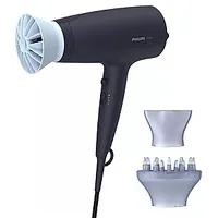 Philips Hair Dryer Bhd360/20 2100 W, Number of temperature settings 6, Ionic function, Diffuser nozzle, Black/Blue 278076