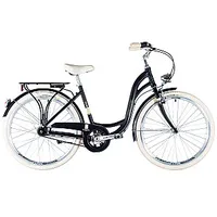 Pilsētas velosipēds Kenzel Bellissima Deluxe ar groziņu 26/7 ātr. melns 679855