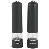Salter 7524 Bkxrup1 Matt Black Electronic Mill set 642391