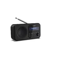 Sharp Dr-P420Bk Tokyo Portable Digital Radio, Fm/Dab/Dab, Bluetooth 5.0, Usb or Battery Powered, Midnight Black 450517