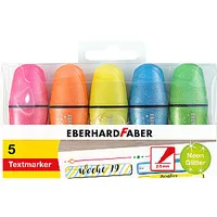 Teksta marķieru komplekts Eberhardfaber mini, 2-5Mm, nošķelts, 5 krāsas/iep 543403