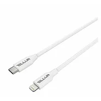 Tellur Data cable, Apple Mfi Certified, Type-C to Lightning, 1M white 701111