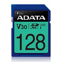 Adata Premier Pro Uhs-I Sdxc, 128 Gb, Flash memory class 10, U3, V30, 85 Mb/S, 100 Mb/S 262186