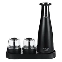 Adler Electric Salt and pepper grinder Ad 4449B Grinder 7 W Housing material Abs plastic Lithium Mills with ceramic querns Charging light Auto power off after 3 minutes Fully charged for 120 of continuous use time 2.5 hours C 609466