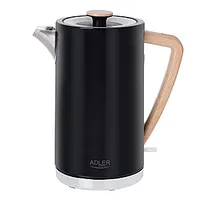 Adler Kettle Ad 1347B Electric 2200 W 1.5 L Stainless steel 360 rotational base Black 606493