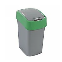 Atkritumu spainis Flip Bin 25L sudraba/zaļš 136996