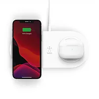 Belkin 15W Dual Wireless Charging Pads Boost Charge White 154276