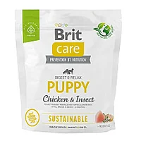 Brit Care Dog Sustainable Puppy Chicken  Insect - sausa suņu barība 1 kg 473128