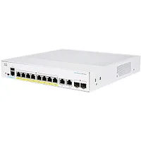 Cisco Cbs250-8P-E-2G-Eu tīkla slēdzis pārvaldīts L2/L3 Gigabit Ethernet 10/100/1000, sudraba krāsa 384734