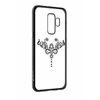Devia Crystal Iris Aizmugurējais Silikona Apvalks ar Swarovski Kristaliem priekš Samsung G965 Galaxy S9 Plus Melns 404048