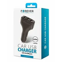 Forever Universal Triple Usb car charger Cc-05 4.8A Black 694911