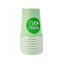 Glāzes ekoloģiskās Go Green 350Ml 10 gab./ 0,10Kg 315435