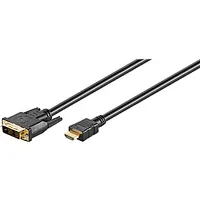 Goobay Dvi-D/Hdmi cable, gold-plated Hdmi to Dvi-D, 2 m 155114