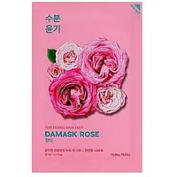 Holika Pure Essence Mask Sheet Pretgrumbu maska Damaskas roze ar rožu ekstraktu 20 ml 741003