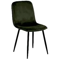 Krēsls Ines 49.2X57.5Xh84Cm melns/olīvu zaļš 0000096759 440546