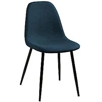 Krēsls Wilma 44.5X56Xh84Cm melns/t.zils 0000064409 440538