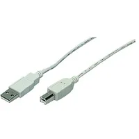 Logilink Usb 2.0 A to B Cable male, 1.8 m, Grey 320975